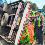 Truk Rem Blong Di Pantura Tabrak 5 Kendaraan, Picu Kemacetan