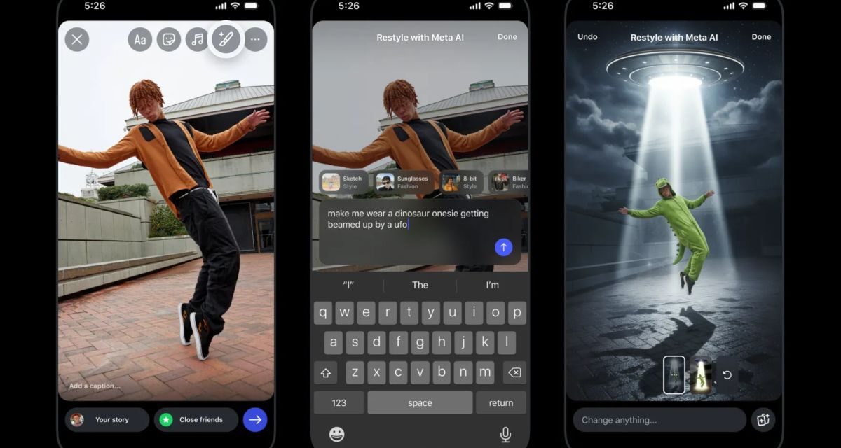 Instagram Rilis Fitur AI Untuk Edit Foto Pakai Perintah Teks