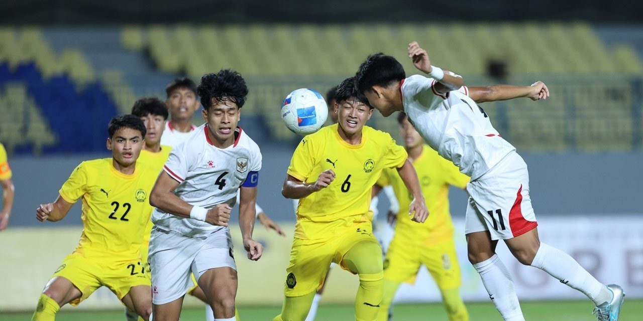 Timnas U-17 Indonesia Harus Berbagi Angka Lawan Malaysia