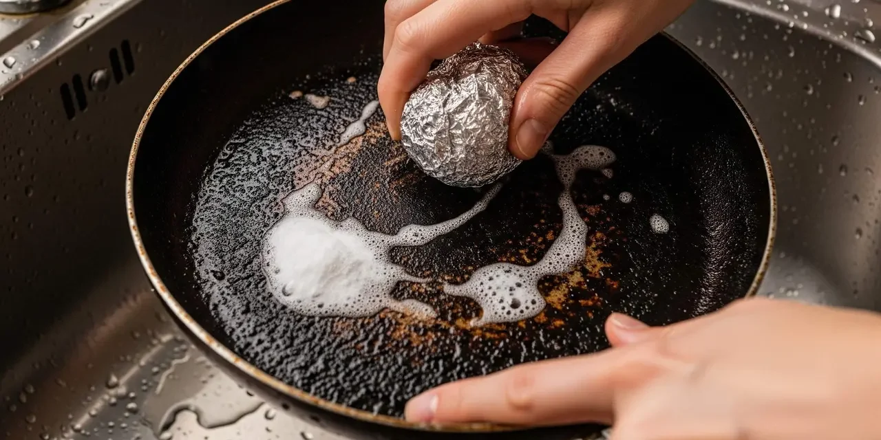 Solusi Bersihkan Wajan Hitam Dengan Baking Soda Dan Cuka