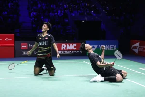 Bagas/Fikri Cermati Rotasi Posisi Lapangan Saat Latihan Terpadu